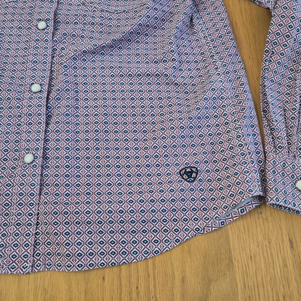 Ariat Girls Youth XL 14 Pearl Snap Button Up Western Top - Picture 5 of 11